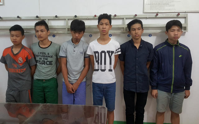 Nhóm nghi can bị tạm giữ