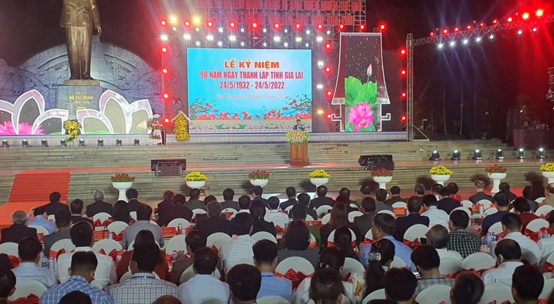 Quang cảnh buổi lễ kỷ niệm 90 năm thành lập tỉnh Gia Lai