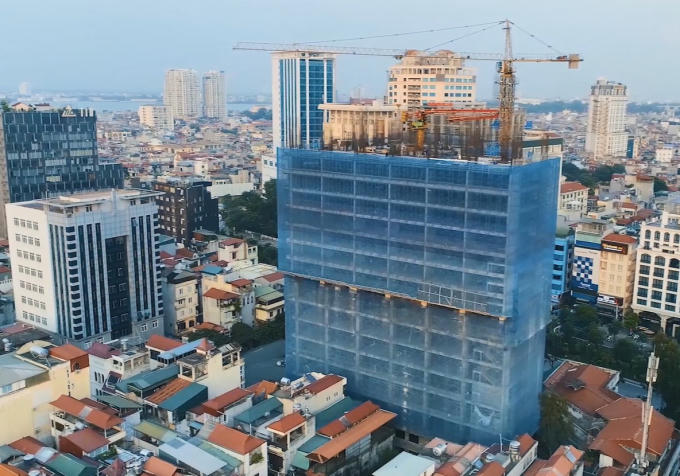 Vào tháng 10/2018, Dự án này đã xây xong 14/25 tầng nổi.