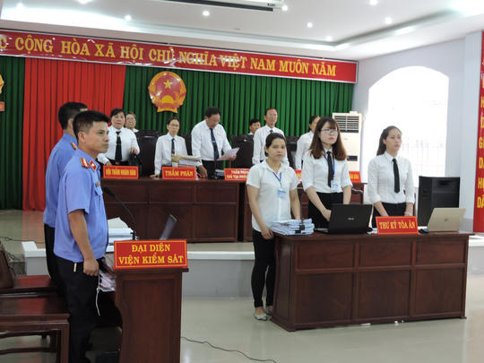 HĐXX tuyên bố mở phiên xét xử sơ thẩm.