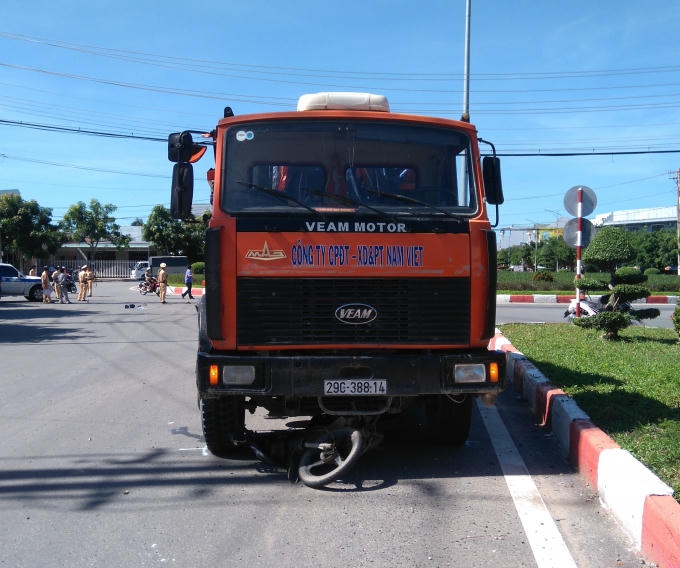 Ảnh hiện trường vụ tai nạn ngày 1/7.