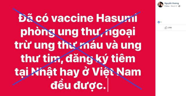 Thật hư thông tin chữa ung thư bằng vắc xin tự thân