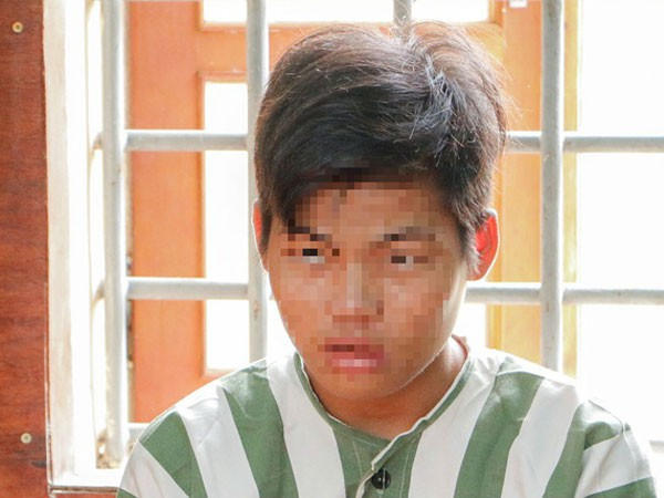 K. tại cơ quan công an. (Ảnh: báo Thời đại)