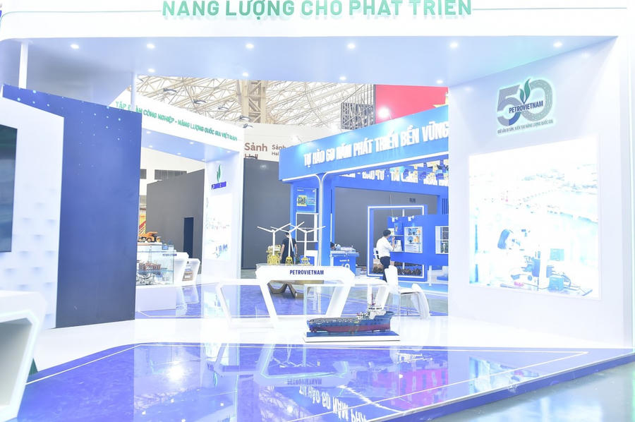 Gian trưng bày của Petrovietnam. (Ảnh: Thanh Giang/VGP)