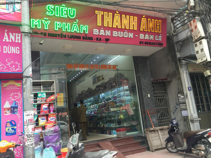 Cửa hàng Thành Ánh có địa chỉ tại đường Nguyễn Lương Bằng - Kiến An - Hải Phòng.