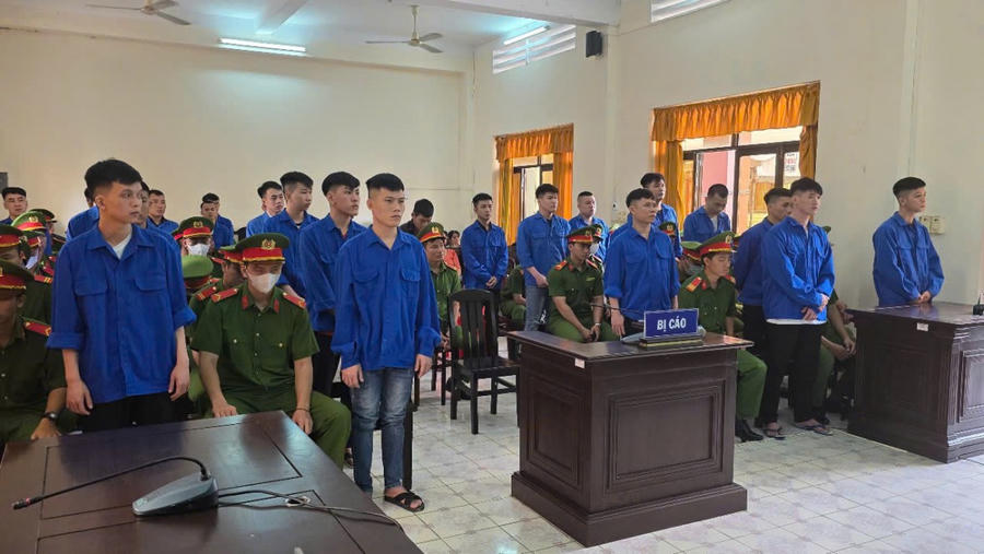 28 bị cáo tại phiên toà sơ thẩm ngày 18/3/2025.