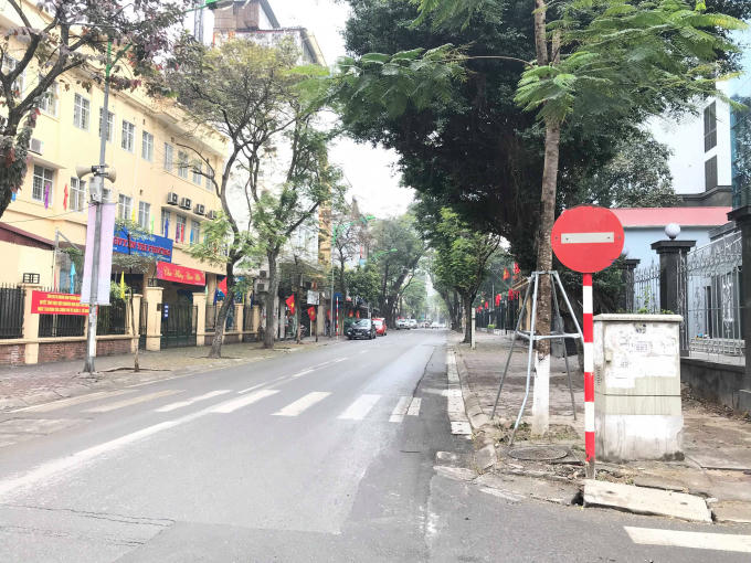 Trật tự đô thị được chỉnh trang trên phố Quán Thánh.