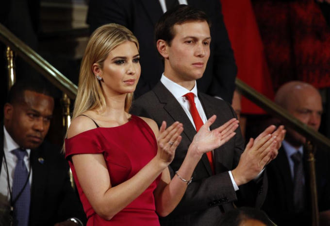 Bộ đôi quyền lực Ivanka Trump và Jared Kushner.