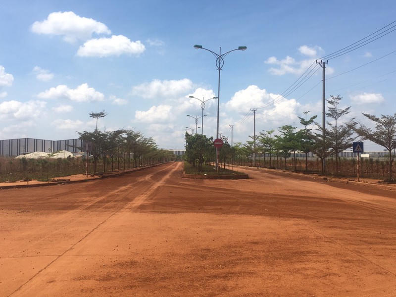 Bên trong Khu công nghiệp Nhân Cơ (huyện Đắk R’lấp, tỉnh Đắk Nông).