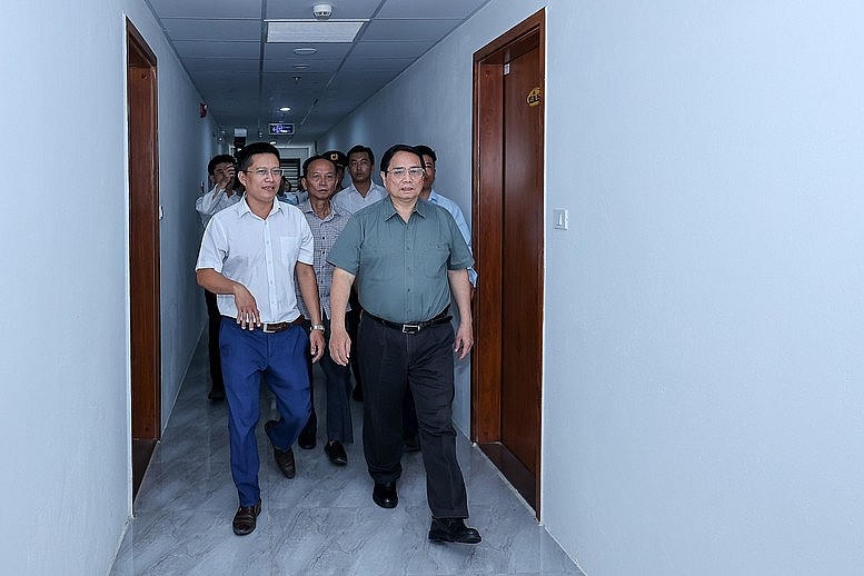 Thủ tướng thăm khu nhà ở xã hội tại đô thị mới An Vân Dương.