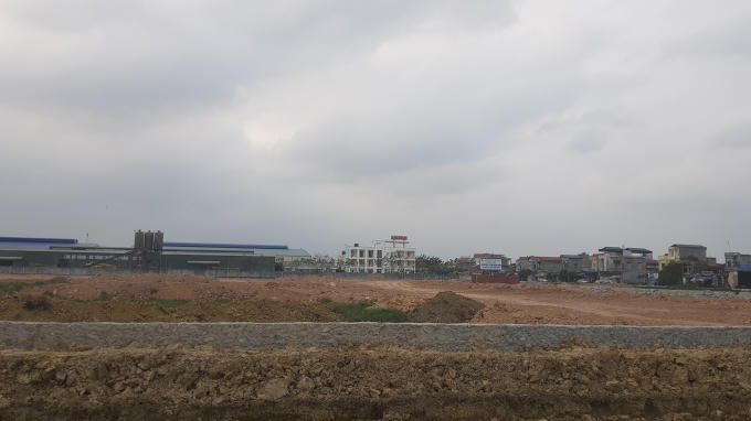 Diện tích 70ha đất tiếp giáp với Công ty Cổ phần Cọc bê tông đúc sẵn Thăng Long về phía Tây tại xã Đồng Lạc, huyện Nam Sách đã được san lấp mặt bằng.