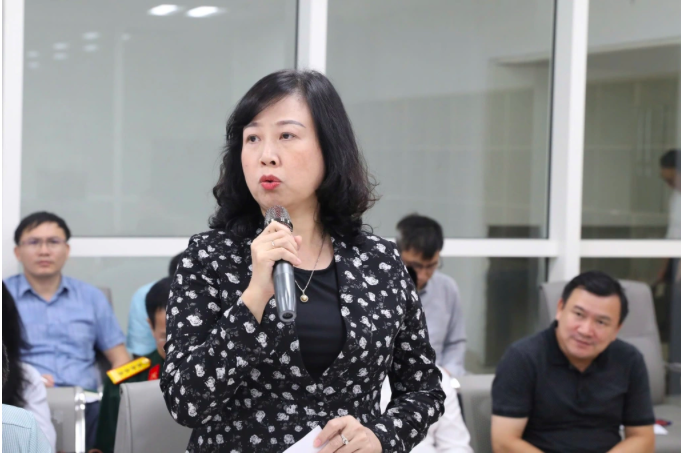 Bộ trưởng Bộ Y tế Đào Hồng Lan phát biểu tại buổi làm việc. Ảnh Báo Chính Phủ