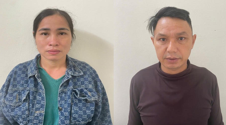 đôi vợ chồng bị khởi tố. (Ảnh: CATH)