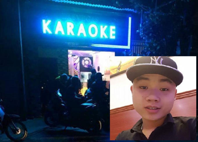 Quán karaoke nơi xảy ra sự việc (ảnh lớn), đối tượng Vũ Văn Chương (ảnh nhỏ).