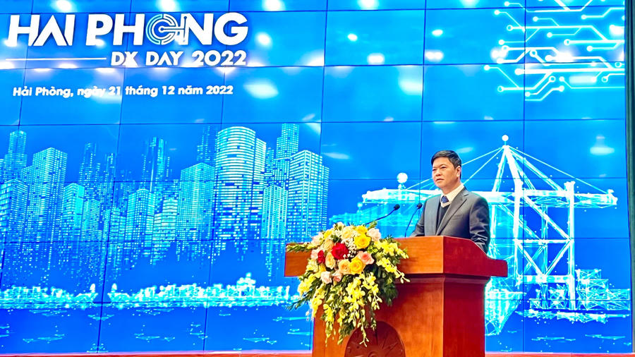 Ông Hoàng Minh Cường, Phó chủ tịch UBND TP phát biểu tại hội thảo.