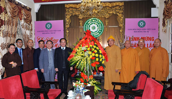 Ban Tôn giáo Chính phủ thăm và chúc tết chư tôn đức Giáo phẩm Giáo hội Phật giáo Việt Nam