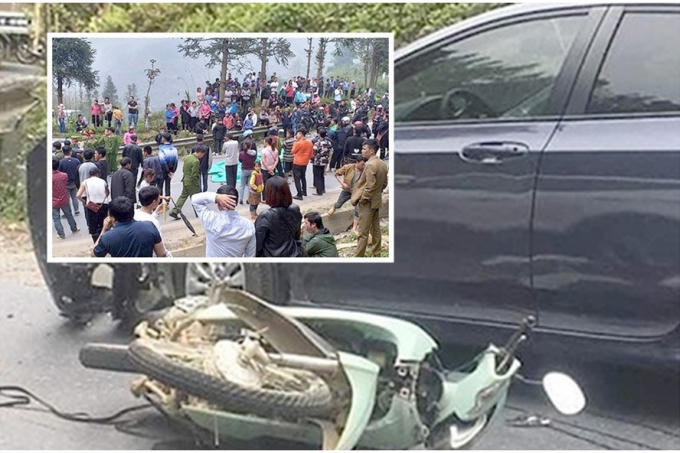 Hình ảnh đám đông vây đòi tiền bồi thường.