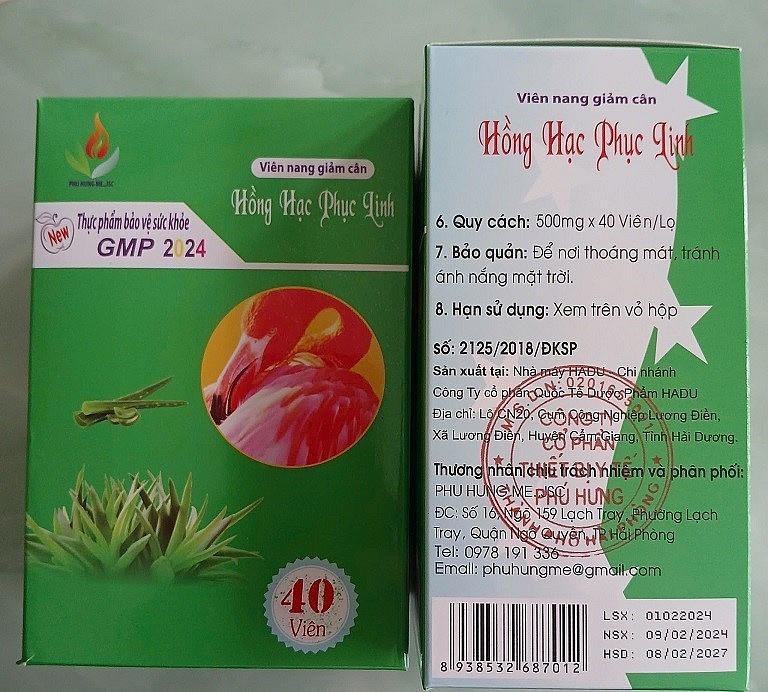 Sản phẩm Hồng Hạc Phục Linh chứa chất cấm