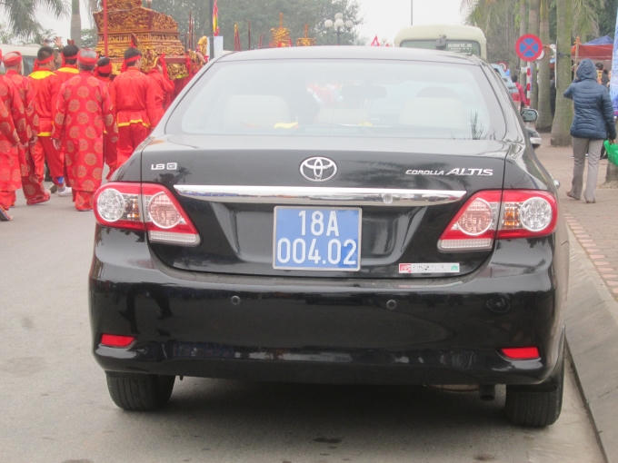 Nam Định: Xe biển xanh