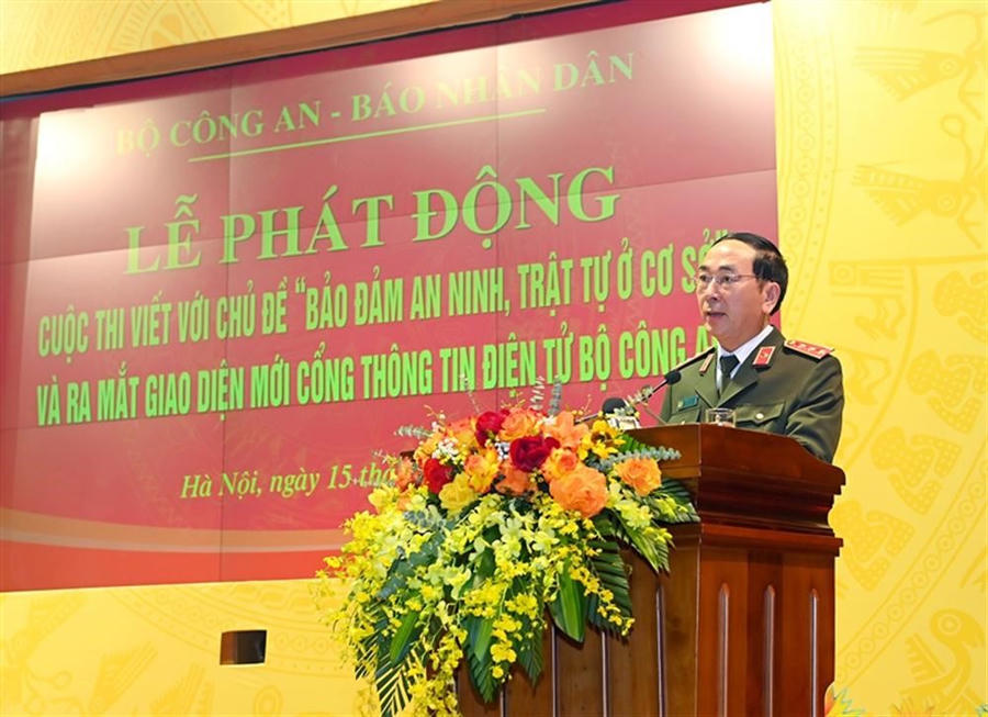 Thứ trưởng Trần Quốc Tỏ phát biểu tại buổi Lễ