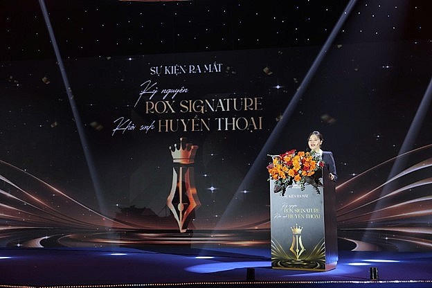 Tổng giám đốc ROX Signature phát biểu tại sự kiện.