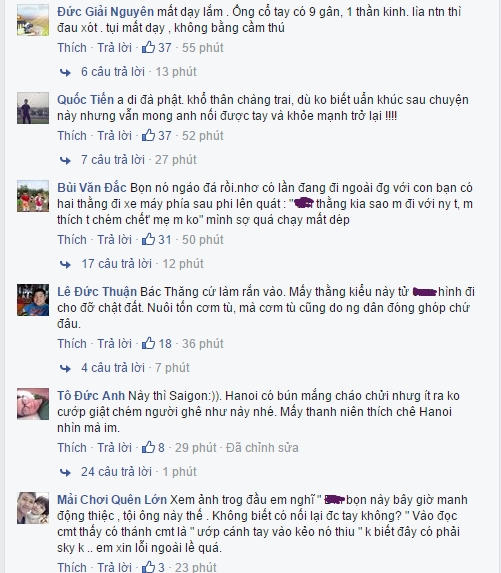 Dân mạng bày tỏ lo lắng, sợ hãi và chia buồn với nam thanh niên này. Nguồn: Facebook