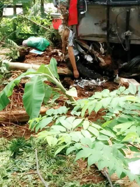 Người con bị tử vong tại chỗ. Ảnh: CTV