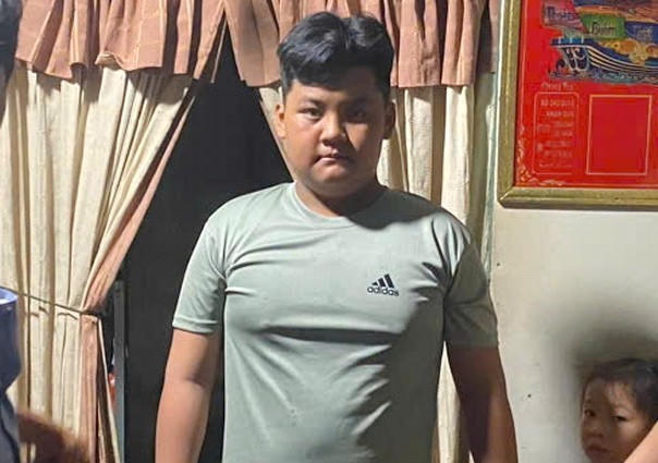 Hiện cháu Trần Gia Bảo đang ở nhà cô ruột là bà Trần Thị Hồng Dân, ngụ tại ấp Cái Tràm A1, xã Long Thạnh, huyện Vĩnh Lợi. Ảnh: Gia đình cung cấp