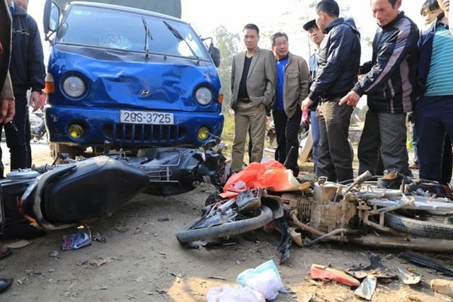 Hiện trường vụ tai nạn (Ảnh: CTV).