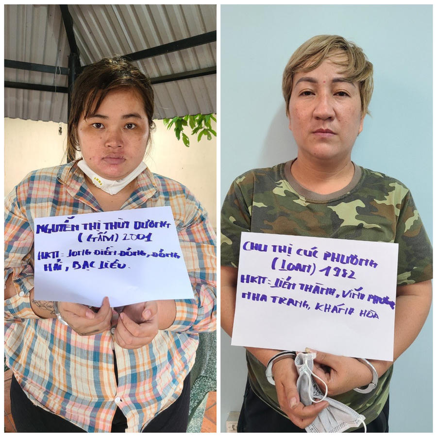 2 trong 8 bị can liên quan về hành vi “Mua bán người dưới 16 tuổi” .