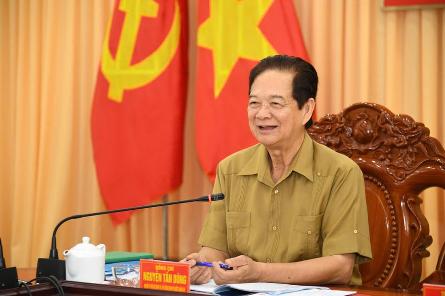 Ông Nguyễn Tấn Dũng - nguyên Ủy viên Bộ Chính trị, nguyên Thủ tướng Chính phủ phát biểu tại hội thảo