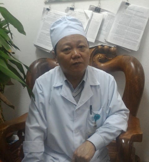 Bác sĩ Lê Văn Trung cho biết, thai nhi bị dị dạng bánh rau