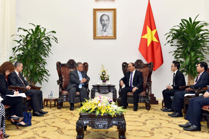 Thủ tướng Nguyễn Xuân Phúc tiếp Bộ trưởng Ngoại giao và Thương mại Brunei Darussalam Pehin Dato Lim Jock Seng.