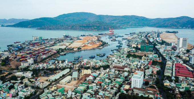 Một góc Cảng Quy Nhơn (Bình Định) Ảnh Zing.vn