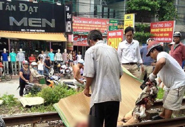 Hiện trường nơi xảy ra vụ tai nạn.