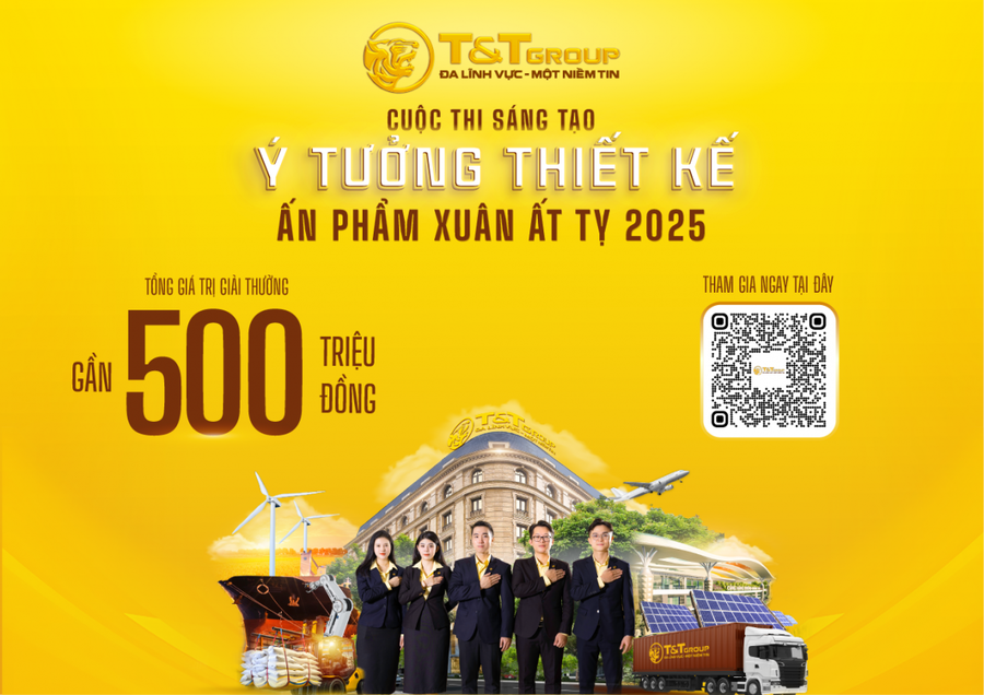 T&T Group phát động cuộc thi “Sáng tạo Ý tưởng thiết kế Ấn phẩm Xuân Ất Tỵ 2025”.
