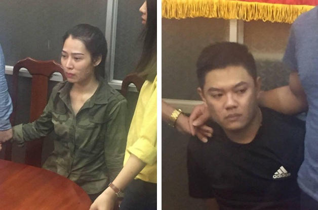 Hai đối tượng bị lực lượng chức năng bắt giữ.