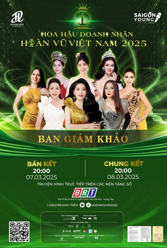 BGK tại Hoa hậu Doanh nhân Hoàn vũ Việt Nam 2025