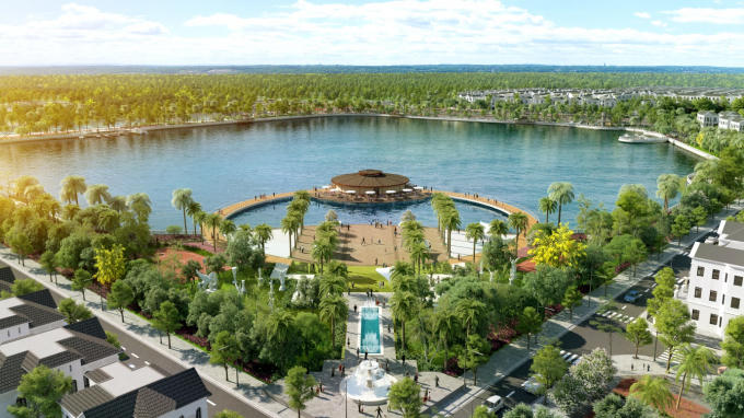 Vinhomes Riverside – The Harmony sở hữu khoảng 1500 căn biệt thự mang phong cách kiến trúc tân cổ điển.