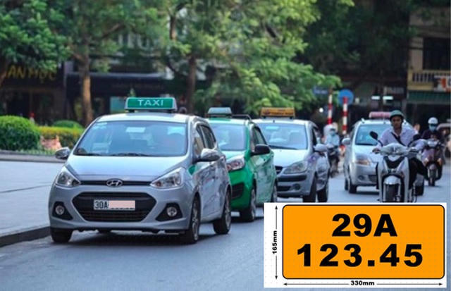 Ô tô kinh doanh vận tải sẽ chuyển sang biển màu vàng để thuận tiện phân biệt, quản lý.
