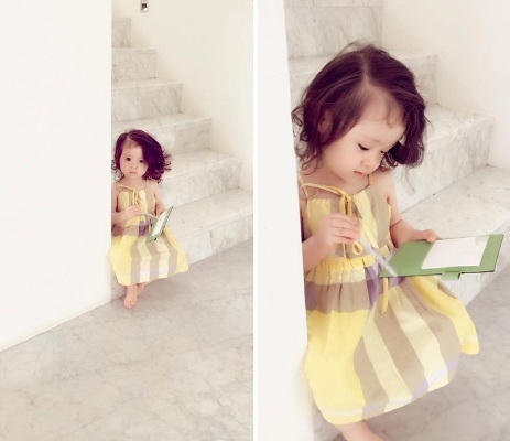 Mộc Trà trông siêu dễ thương ở mọi góc độ. Ảnh: facebook.