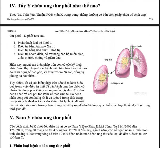 Tập tài liệu của thầy lang khiến nhiều người "mù quáng" từ chối bệnh viện.