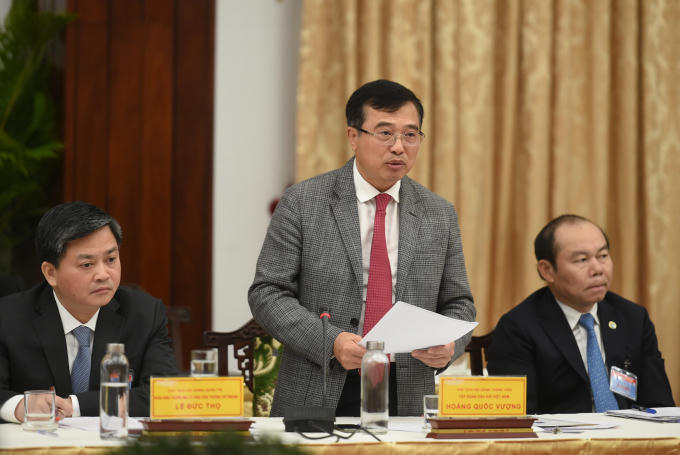 Chủ tịch Tập đoàn Dầu khí Việt Nam Hoàng Quốc Vượng: Cần điều chỉnh cơ chế, chính sách cho khu vực doanh nghiệp nhà nước để dám nghĩ, dám làm. Ảnh: VGP/Quang Hiếu