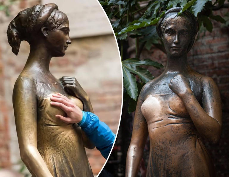 Với bức tượng mới, du khách vẫn giữ niềm tin