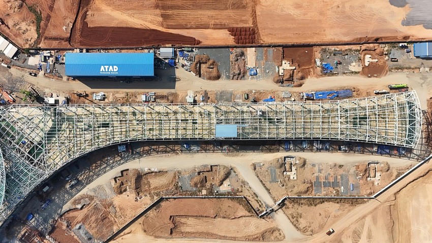 Sân bay Long Thành hiện nay đang được tăng tốc xây dựng.