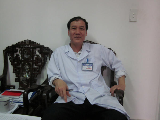 Ông Đõ Bình Trí, Phó Giám đốc bệnh viện sản Nhi tỉnh Bắc Giang (Ảnh Lương Liễu).