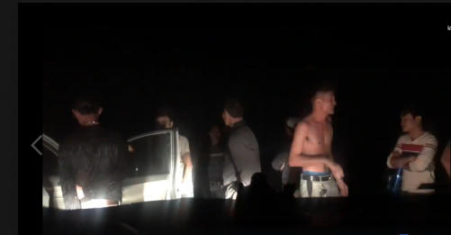 Các đối tượng chặn đầu xe anh N.Q.K