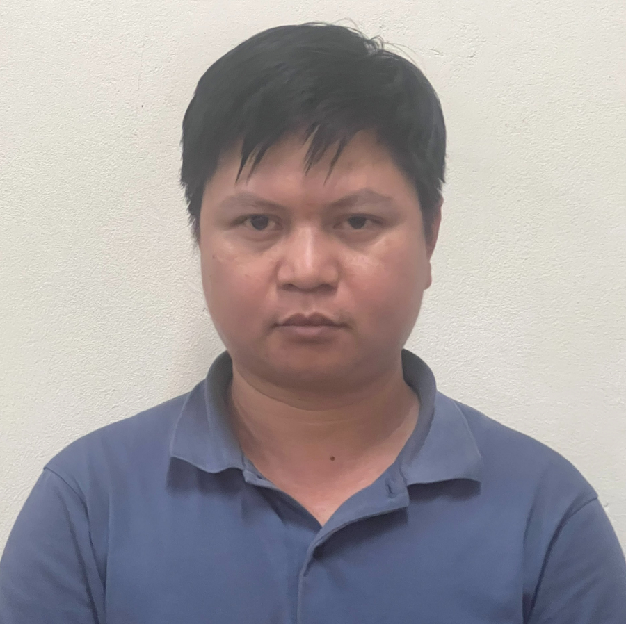 Đối tượng Hoàng Nam Nguyên tại Công an phường Hoàng Liệt