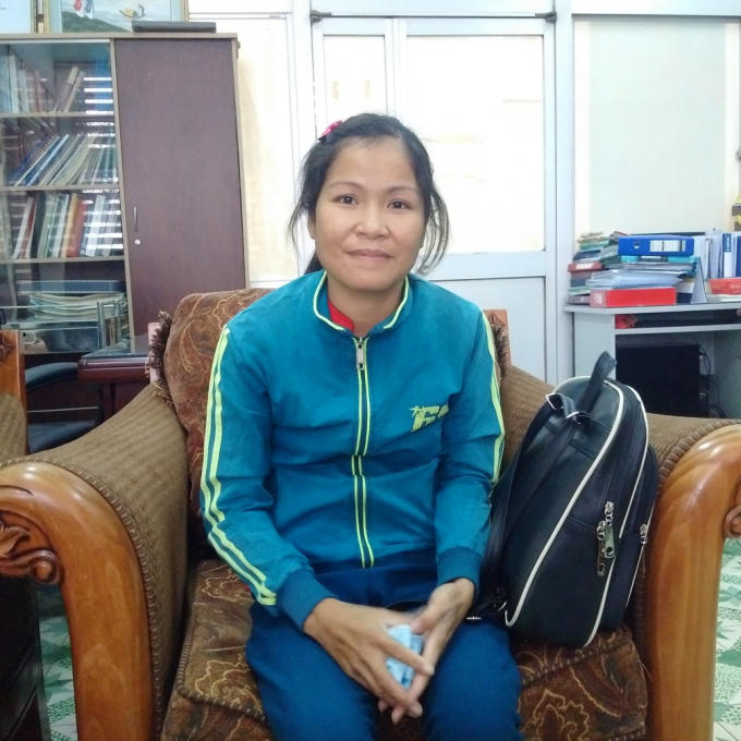 Chị Vũ Thị Huệ.