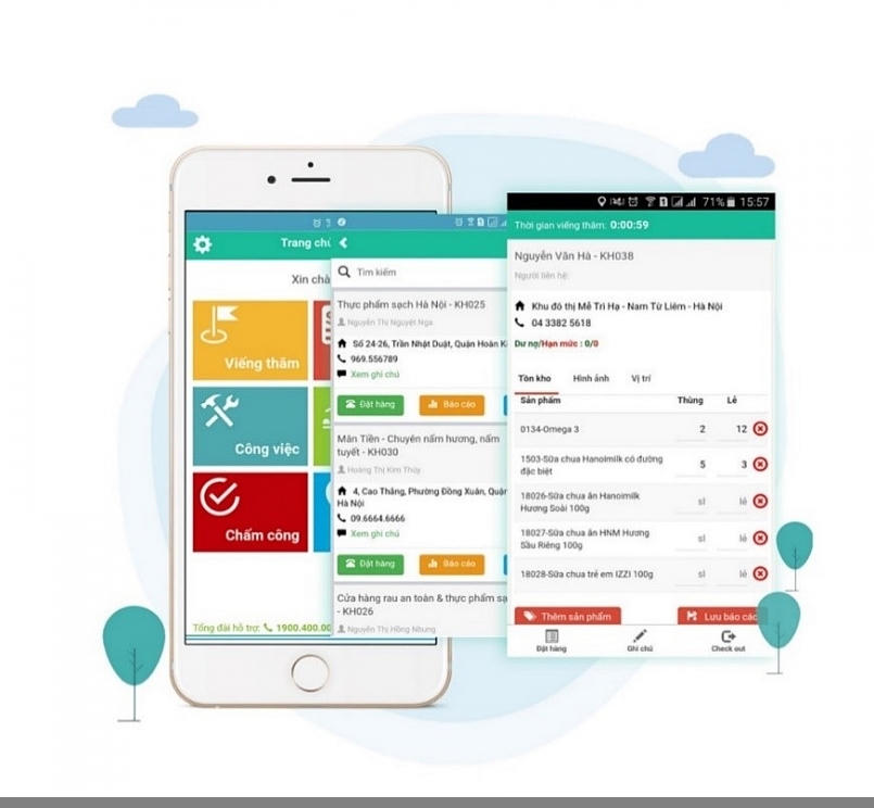 Hệ thống phần mềm Oracle, Mobile app tại TTPP thuốc